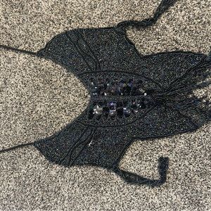 Lovely Beaded Butterfly Top